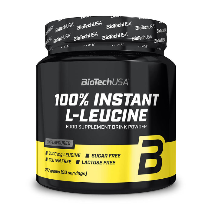 BioTechUSA 100% Instant L-Leucine - 277 grams | High-Quality Amino Acids and BCAAs | MySupplementShop.co.uk