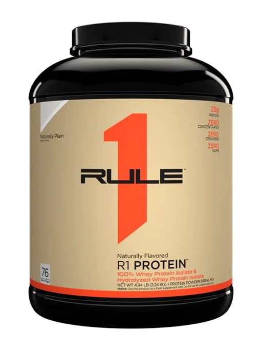 Rule One R1 Protein Naturally Flavored, Naturally Plain - 2240g Best Value Sports Supplements at MYSUPPLEMENTSHOP.co.uk
