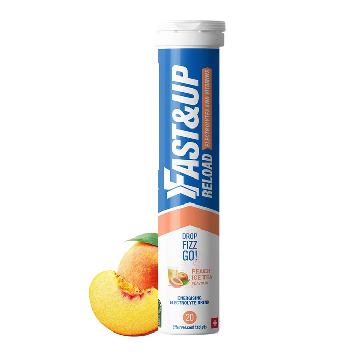 Fast&Up Reload Effervescent Tablets Peach Ice Tea 20 Tablets x 6