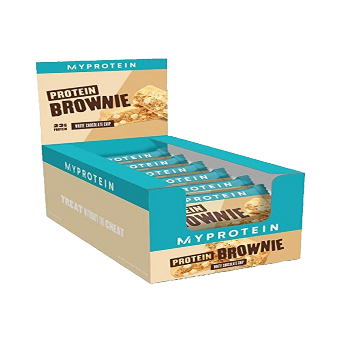 MyProtein Double Dough Protein Brownie 12 x 60 g weiße Schokoladen-Erdnuss