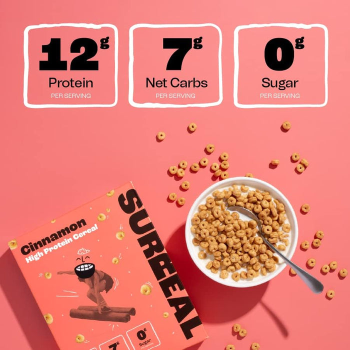 SURREAL High-Protein, Zero-Sugar Peanut Butter Cereal - Vegan & Gluten-Free