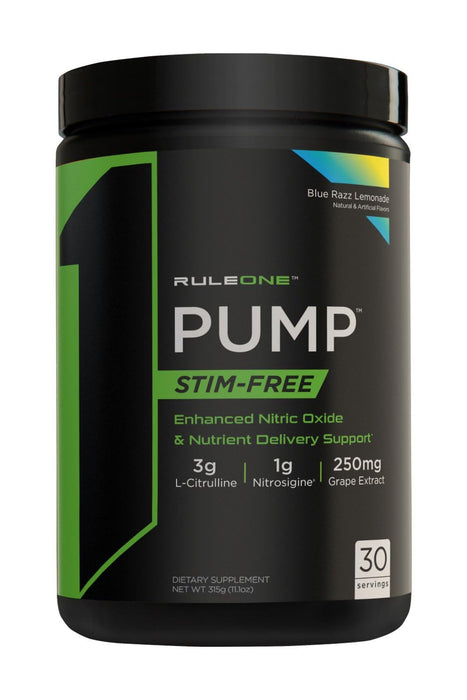 Rule One Pump, Blue Razz Lemonade 330g