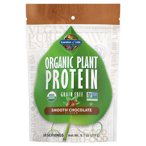 Garden of Life Organic Plant Protein, Smooth Chocolate 276g - Plant Protein at MySupplementShop by Garden of Life