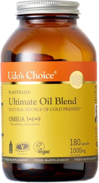 Udo's Choice Ultimate Oil Blend 1000mg 180 Capsules - Sports Nutrition at MySupplementShop by Udo's Choice