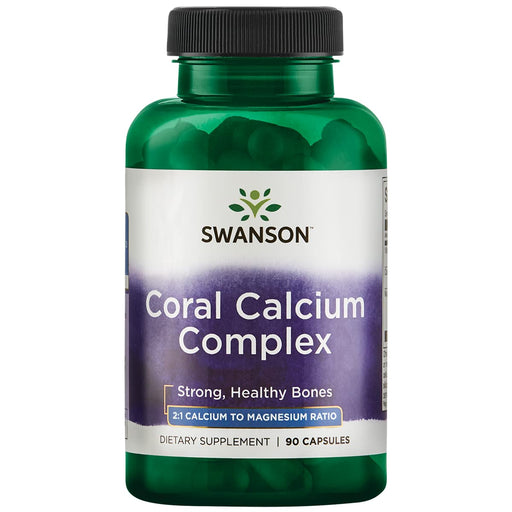 Swanson Coral Calcium Complex - 90 caps | High-Quality Calcium | MySupplementShop.co.uk