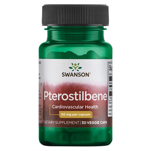 Swanson Pterostilbene, 50mg - 30 vcaps | High-Quality Propolis | MySupplementShop.co.uk