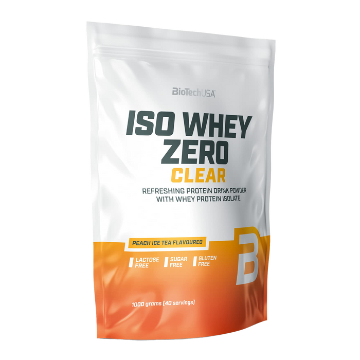 BioTechUSA Iso Whey Zero Clear, Pfirsich-Eistee – 1000 Gramm