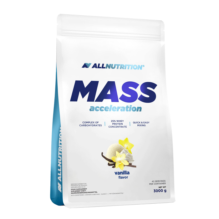 Allnutrition Mass Acceleration, Vanille – 3000 Gramm