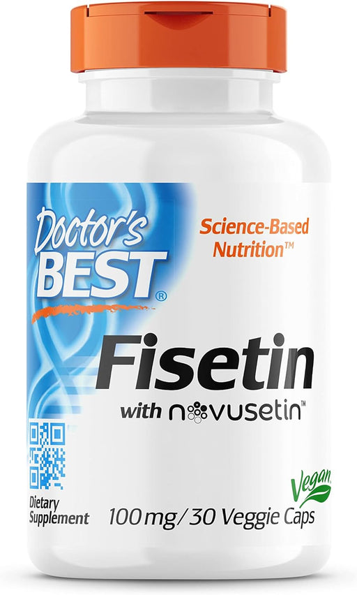 Doctor's Best Fisetin with Novusetin, 100mg - 30 vcaps | High-Quality Health and Wellbeing | MySupplementShop.co.uk