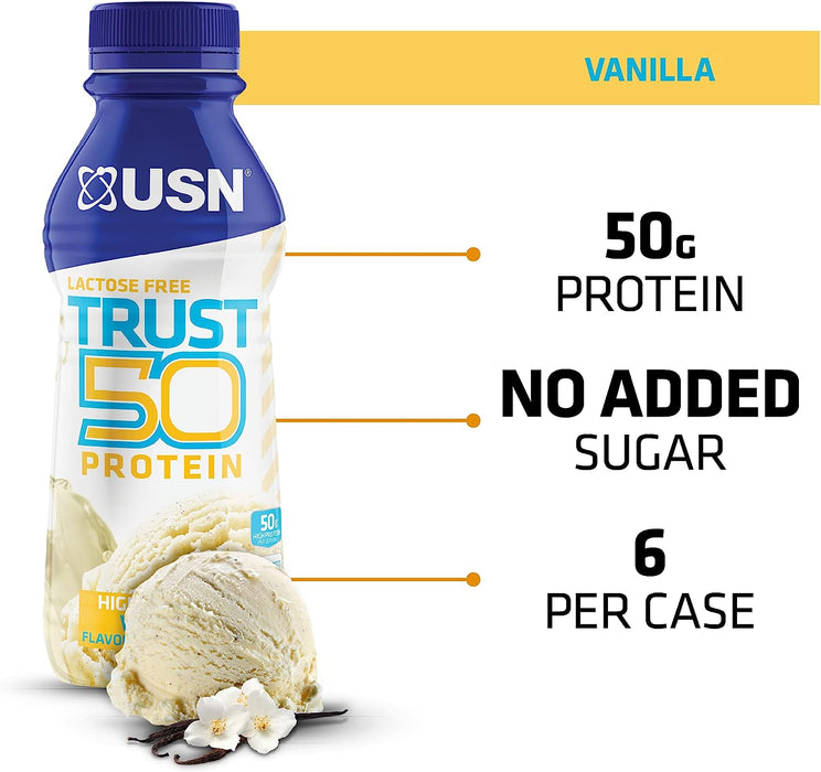 USN TRUST Protein 50 6x500ml Vanille