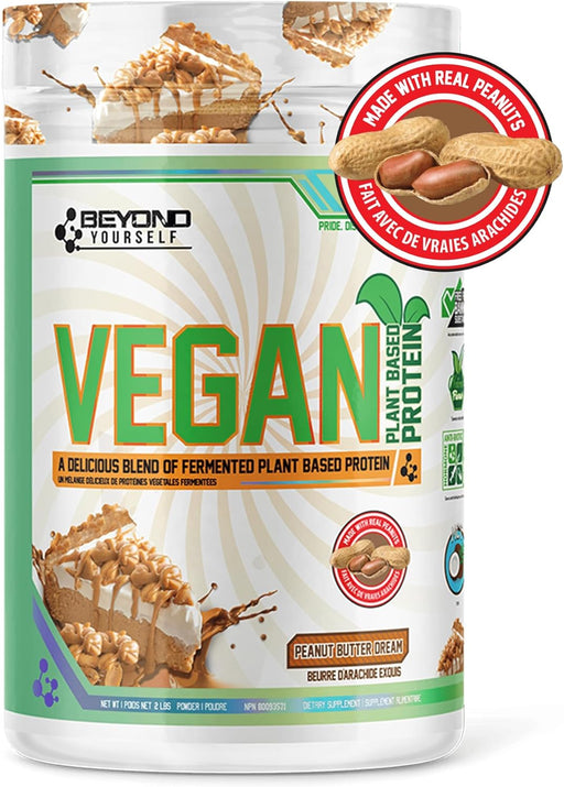 Beyond Yourself Vegan Protein 909g - Peanut Butter Dream - Vegan Protein at MySupplementShop by Beyond Yourself