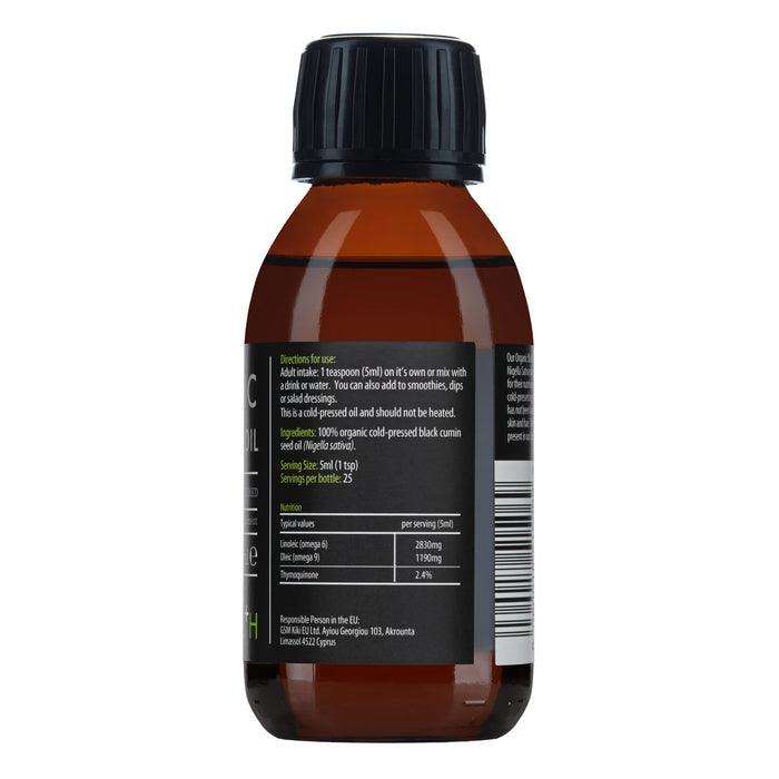 KIKI Health Black Seed Oil - 125 ml. | High-Quality Omega 3-6-9 | MySupplementShop.co.uk