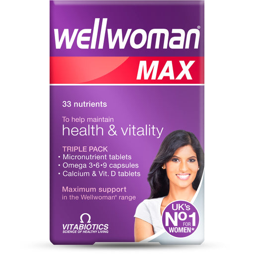 Vitabiotics Wellwoman Max Omega 3-6-9 With Calcium & Vitamin D 84 Tablets - Women at MySupplementShop by Vitabiotics