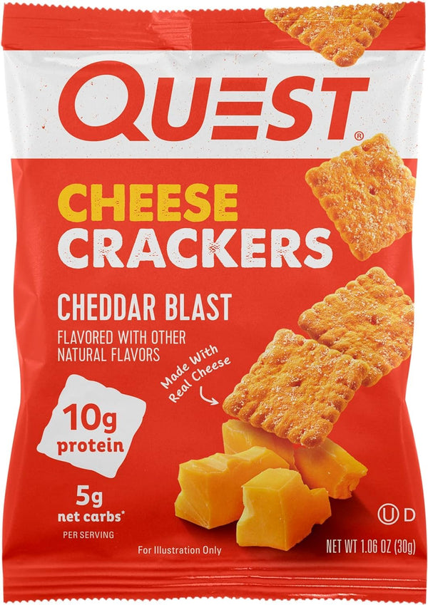 Quest Cheese Crackers 4x30g - Cheese at MySupplementShop by Quest Nutrition