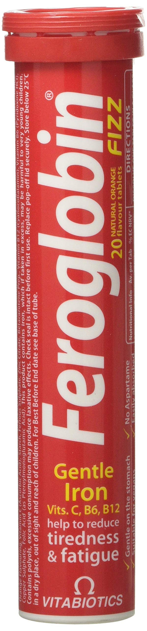 Vitabiotics Feroglobin B12 Effervescent 20 Tablets - Energy & Mind at MySupplementShop by Vitabiotics