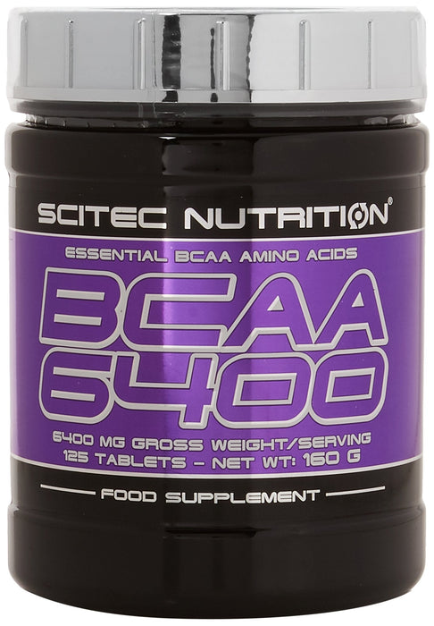 SciTec BCAA 6400 - 125 tablets | High-Quality Amino Acids and BCAAs | MySupplementShop.co.uk