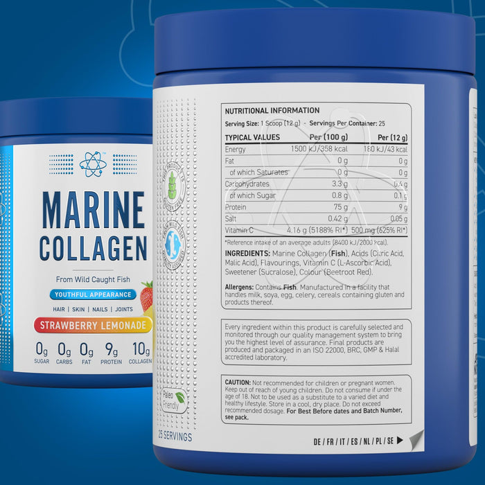 Applied Nutrition Marine Collagen 300g - Collagen at MySupplementShop by Applied Nutrition