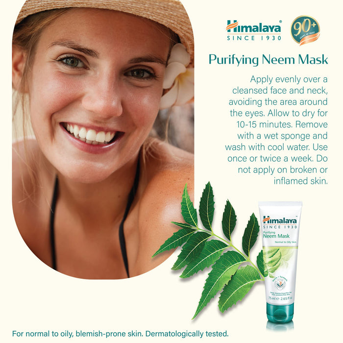 Himalaya Purifying Neem Mask 75ml - Health Foods at MySupplementShop by Himalaya