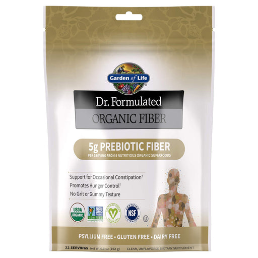 Garden of Life Dr. Formulated Organic Fiber, Unflavored - 192g - Health and Wellbeing at MySupplementShop by Garden of Life