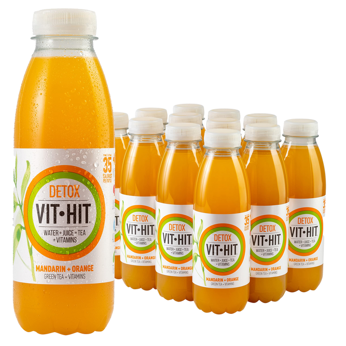 VITHIT Detox 12x500ml Mandarin & Orange