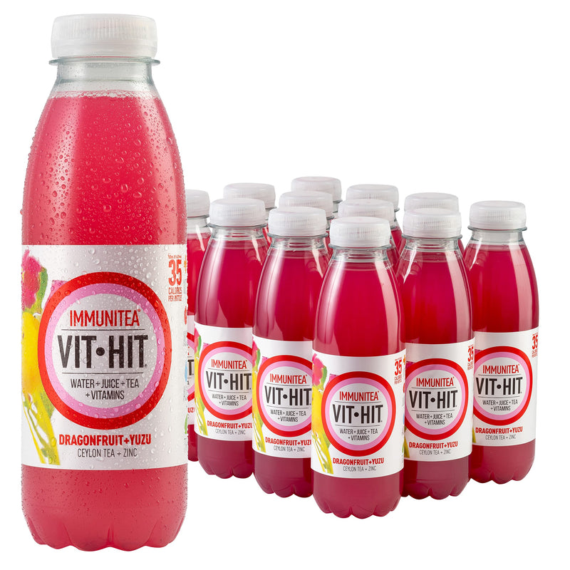 VITHIT Immunitea 12x500ml Drachenfrucht &amp; Yuzu