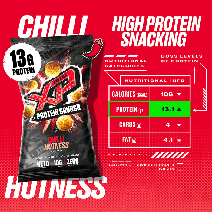 Total XP Protein Crunch 12x24g Chilli Hotness