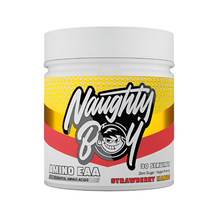 Naughty Boy AMINO EAA – Vegan BCAA & Essential Amino Acids for Muscle Recovery & Endurance | 30 Servings