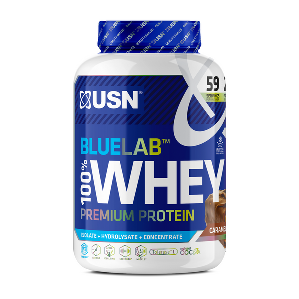 USN Blue Lab Whey 100 % 2 kg gesalzenes Karamell