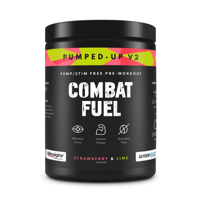 Combat Fuel Pumped Up V2 450g - Strawberry & Lime - Sports Nutrition at MySupplementShop by Combat Fuel