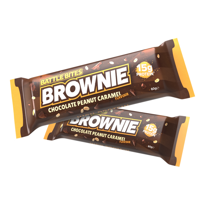 Battle Snacks Bites Brownie 12x60g Chocolate Peanut Caramel | High-Quality Health Foods | MySupplementShop.co.uk