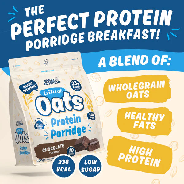 Applied Nutrition Critical Oats Protein Porridge 600g 10 Servings - Whey Proteins at MySupplementShop by Applied Nutrition