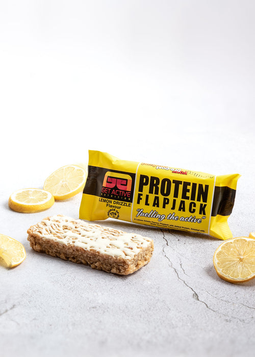 Get Active Protein Flapjack 16x90g - Lemon Drizzle - Sports Nutrition at MySupplementShop by Get Active