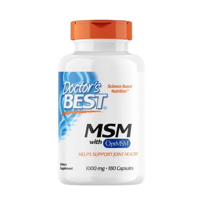 Doctor's Best MSM with OptiMSM 1,000 mg 180 Capsules