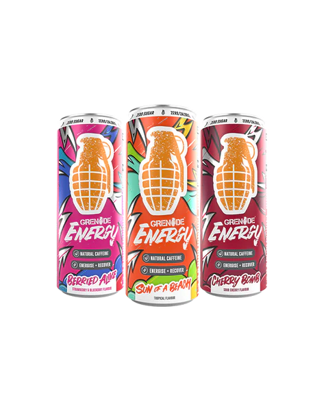 Grenade Energy Sugar Free Energy Drink 12x330ml - Sports Nutrition at MySupplementShop by Grenade