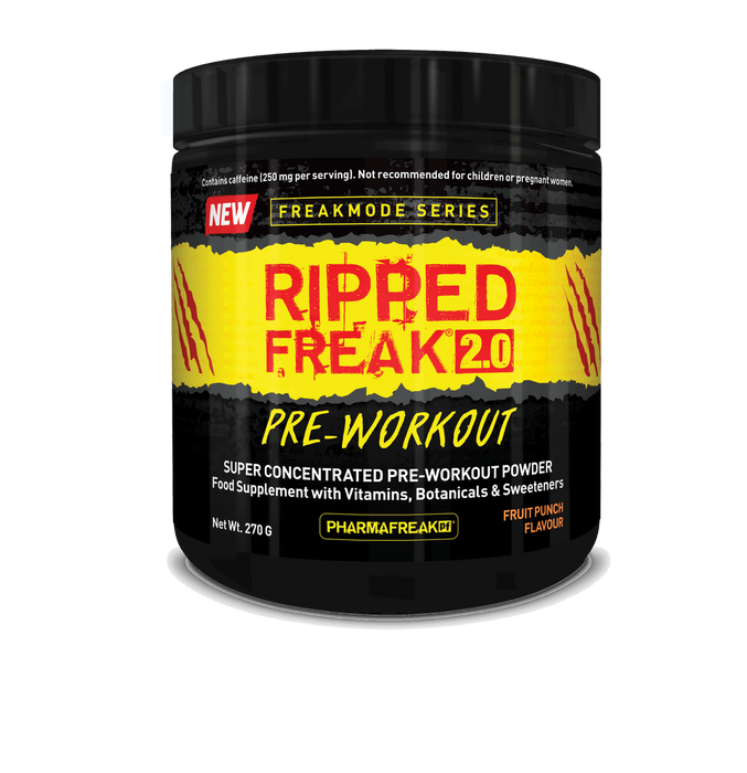 PharmaFreak Ripped Freak Pre-Workout 2.0, Fruit Punch - 270 grams - Sports Nutrition at MySupplementShop by PharmaFreak