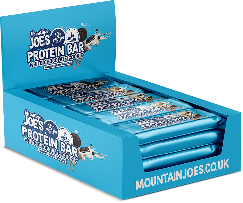 Mountain Joe's Protein Bar 12x35g - White Chocolate Cookie Cream - Sports Nutrition at MySupplementShop by Mountain