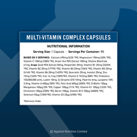 Applied Nutrition Multi-Vitamin Complex - 90 Capsules