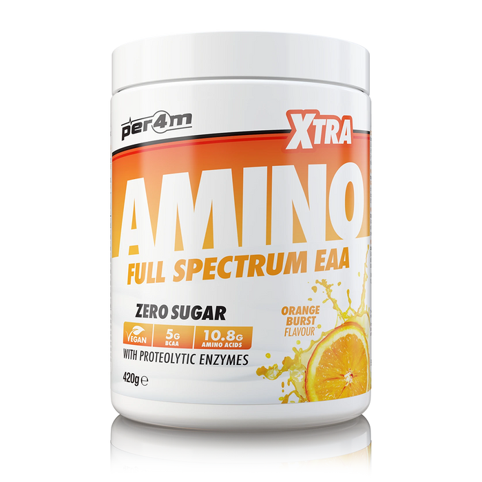 Per4m Amino Xtra 420g - Orange Burst - BCAAs at MySupplementShop by PER4M Nutrition