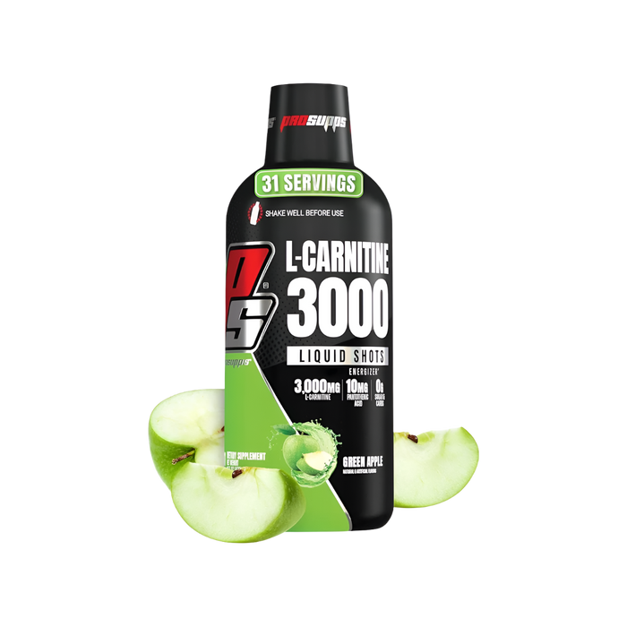 Pro Supps L-Carnitine 3000, Green Apple 473ml