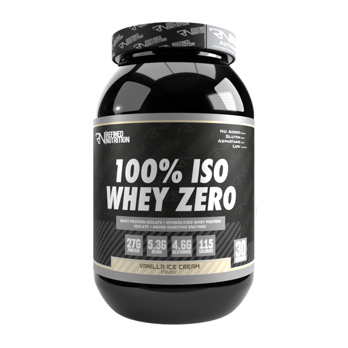 Refined Nutrition 100% Iso Whey Zero 908g Vanilla Milkshake | Top Rated Sports & Nutrition at MySupplementShop.co.uk