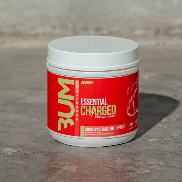 RAW Nutrition Essentials Charged 30 Serv - Sour Watermelon - Sports Nutrition at MySupplementShop by RAW Nutrition