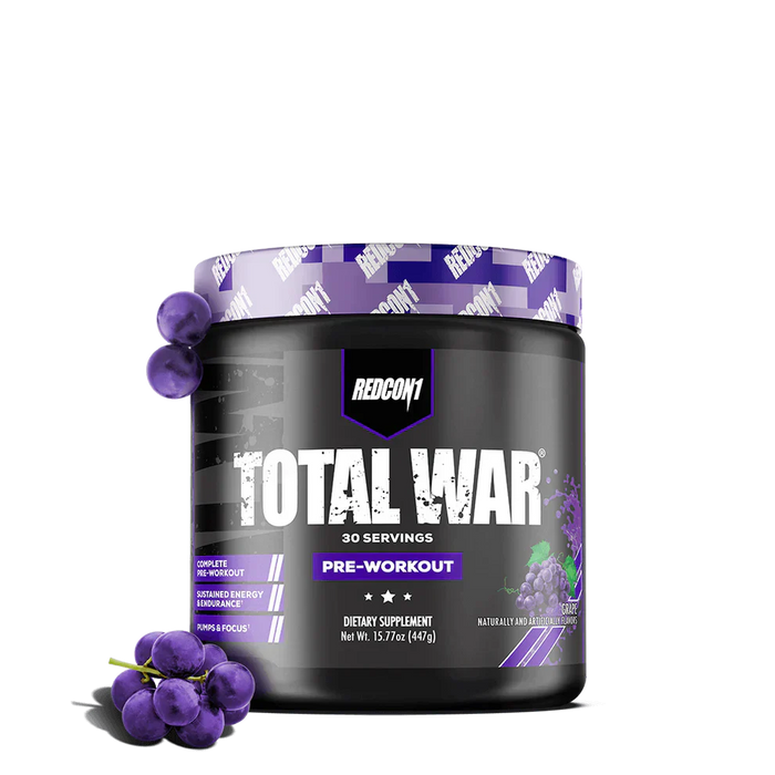 RedCon1 Total War 30 Servings - 423g / Grape - Pre-Workout Powder