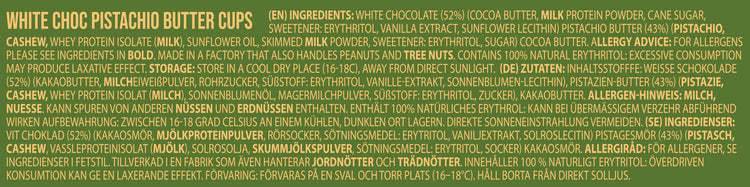 Nutry Nuts Protein Butter Cups 12x42g White Choc Pistachio at MySupplementShop.co.uk