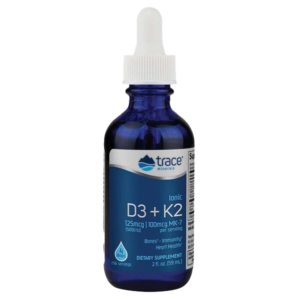 Trace Minerals Ionic D3 + K2 - 59 ml.
