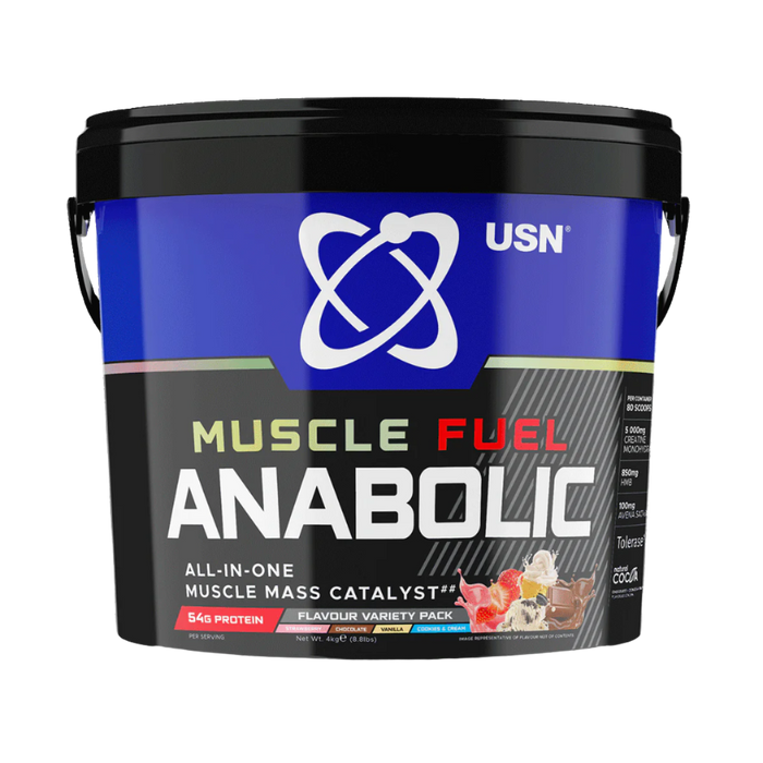 USN Muscle Fuel Anabolic 4kg | All-in-one Protein Powder - Whey Proteins at MySupplementShop by USN