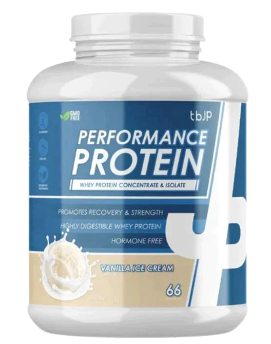 Trained By JP Performance Protein 2kg - Vanilla Ice Cream - Whey Proteins at MySupplementShop by Trained By JP