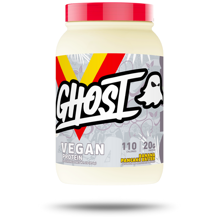 Ghost Vegan Protein 28 Servings Plant-Based Pea & Organic Pumpkin Protein - Banana Pancake Batter - Vegan Protein at MySupplementShop by Ghost