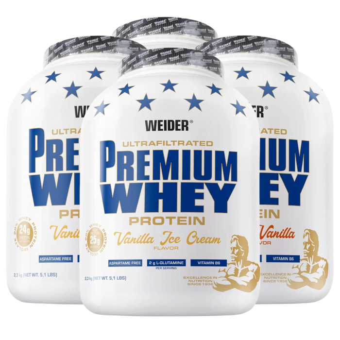 Weider Premium Whey, Schokoladennougat – 2300 Gramm