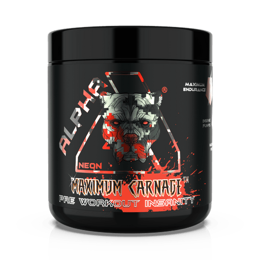 Alpha Neon Maximum Carnage 30 Servings Raspberry Lemonade Best Value Health Personal Care at MYSUPPLEMENTSHOP.co.uk