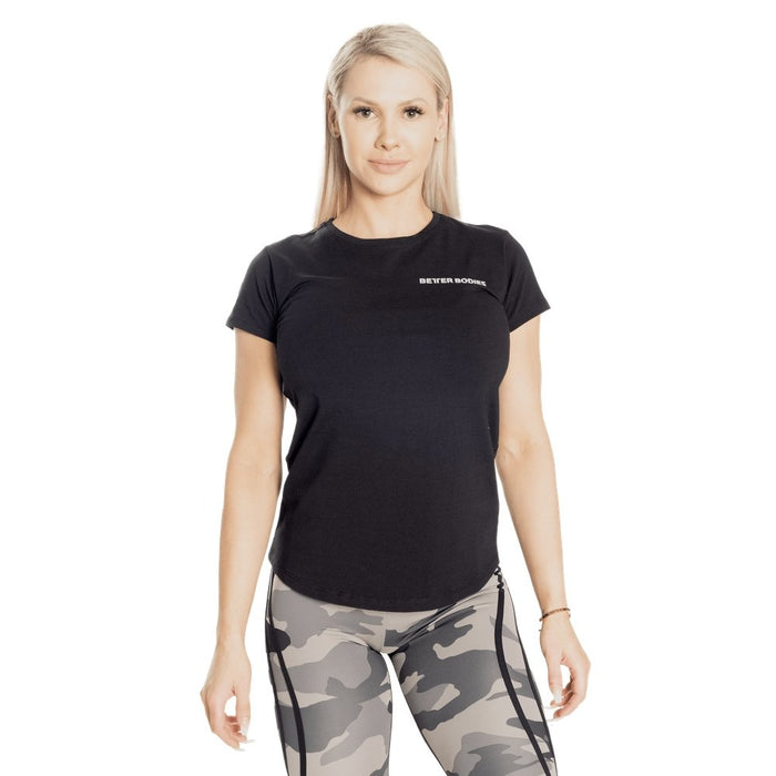 Better Bodies Regular Tee - Black - XS - Regular Tee at MySupplementShop by Better Bodies